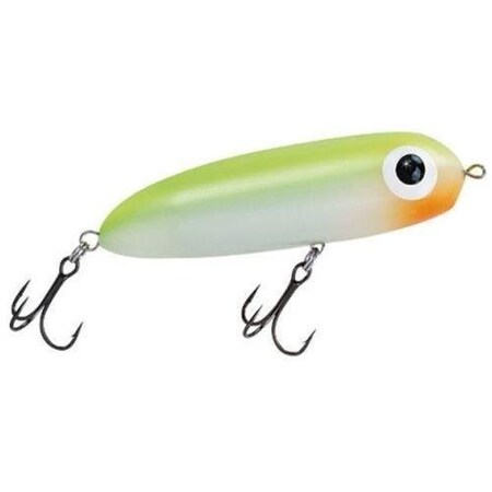 Paul Brown SoftDog Soft Body Top Water Lure, 3 34, 78 Oz PearlChartreuse Back SDG-01